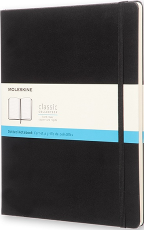Moleskine - zápisník - tvrdý, tečkovaný, černý XL - neuveden