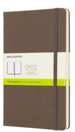 Moleskine - zápisník tvrdý, čistý, hnědý L  - neuveden