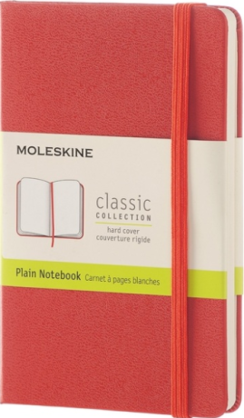 Moleskine - zápisník tvrdý, čistý, oranžový S - neuveden