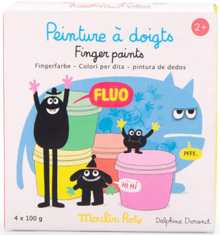 Fosforeskující prstové barvy Les Schmouks - neuveden