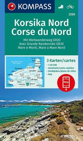 Korsika Nord 2250 (sada 3 mapy) NKOM - neuveden