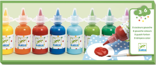 Temperové barvy v tubě - 8 barev - neuveden