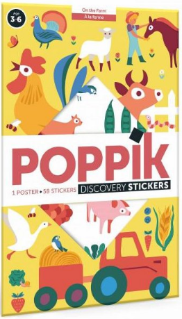 Vzdělávací samolepkový plakát Farma - 