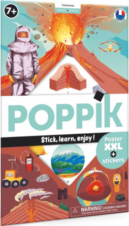 Vzdělávací samolepkový plakát - Sopky - 