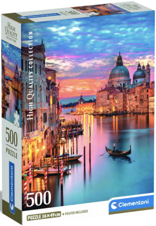 Puzzle Osvětlené Benátky 500 dílků - neuveden