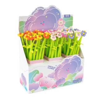 Gelové pero Silky - Flower mix - 
