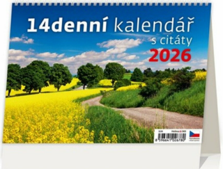 Kalendář stolní 2026 - 14denní s citáty - neuveden