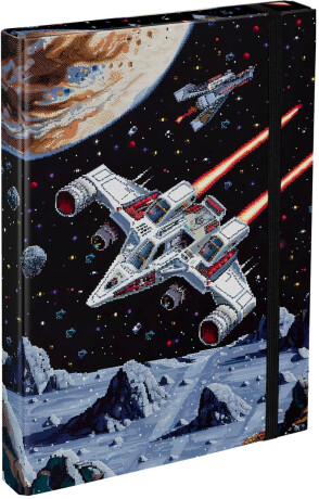 Desky na školní sešity A4 Pixel Space - neuveden
