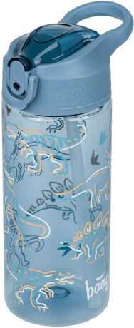 Tritanová láhev na pití s brčkem Dino 500 ml - 