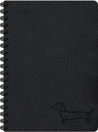 Blok se spirálou black 11x15cm - 