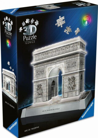 3D Puzzle Iconics: Vítězný oblouk (Noční edice) 216 dílků - 