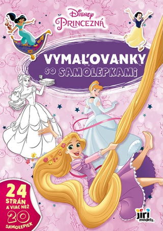 Vymaľovanky so samolepkami Princezné - 