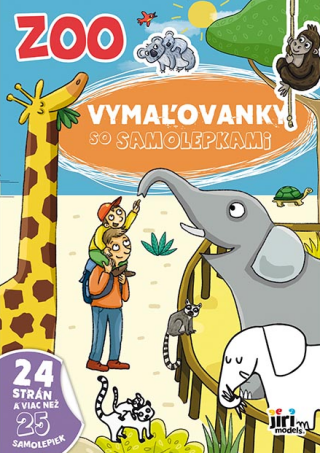 Vymaľovanky so samolepkami  Zoo - 
