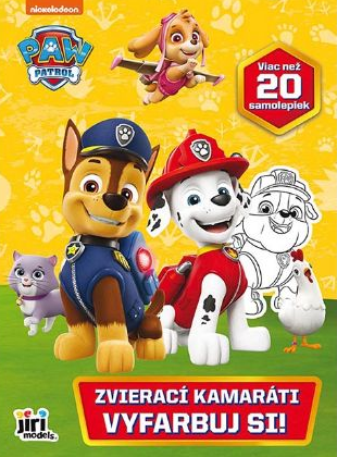 Vyfarbuj si! Labková patrola Kamaráti zvieratká - 