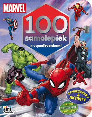 100 samolepiek s maľovankami Marvel - 