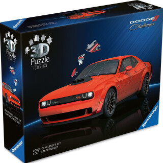 3D Puzzle Iconics: Dodge Challenger R/T Scat Pack Widebody 108 dílků - 