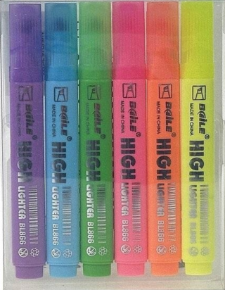 Sada 6 fluorescenčních zvýrazňovačů - 