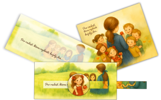 Set obálka vysouvací + čistící utěrka na brýle - 