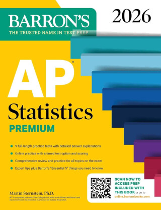 AP Statistics Premium, 2026: Prep Book with 9 Practice Tests + Comprehensive Review + Online Practice - Martin Sternstein