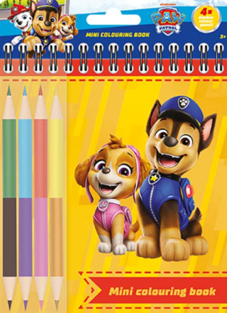 Mini omalovánky s pastelkami Tlapková Patrola - 