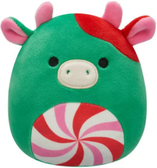 Squishmallows Kráva s lízátkovým bříškem - Ruben - 