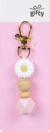 Gifty - silikonový přívěsek BÍLÁ KVĚTINA - 