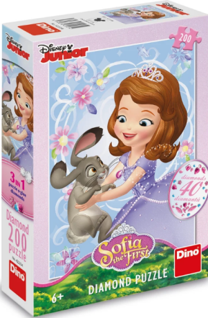Puzzle Sofie a králíček 200 dílků diamond - 