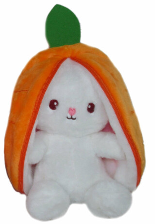 Plyšák Zajíček oranžový – 18 cm - 