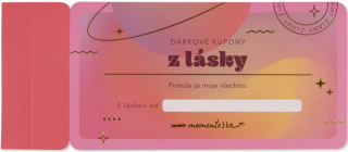 Dárkové kupony z lásky - 