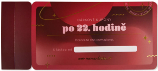 Dárkové kupony po 22. hodině - 
