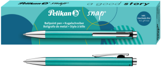 Pelikan - Pero kuličkové K10 tyrkysové Snap Metalic - 