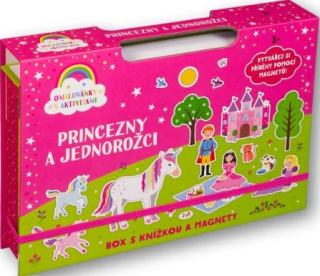 Princezny a jednorožci Box s knížkou a magnety - 