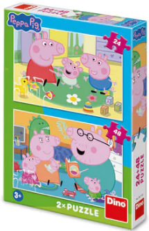 Puzzle Peppa Pig: Domov 24+48 dílků - -
