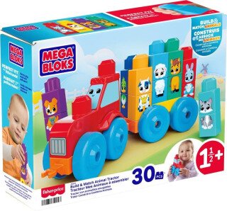 MEGA BLOKS TRAKTOR SE ZVÍŘÁTKY - 