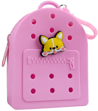 Gifty - Silikonová peněženka růžová +1 pin zdarma - 