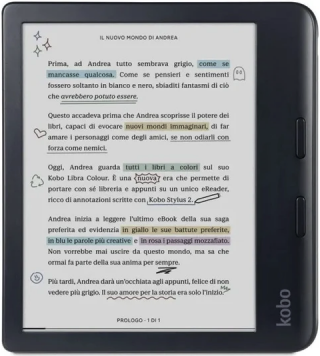 Kobo Libra Colour Black & Stylus 2 Black - 