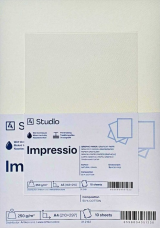 Grafický papír Impressio 250g 30x40cm, 10 listů - 