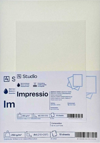 Grafický papír Impressio 250g A4, 10 listů - 