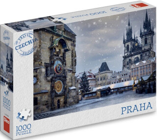 Puzzle Zimní orloj 1000 dílků - 
