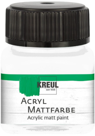 Akrylová barva Kreul Matt – 01 White - 