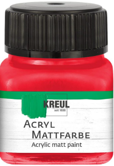 Akrylová barva Kreul Matt – 05 Red - 