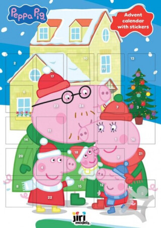 Adventní kalendář se samolepkami Prasátko Peppa - Neznámý