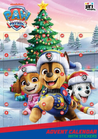 Adventní kalendář se samolepkami Tlapková patrola - 