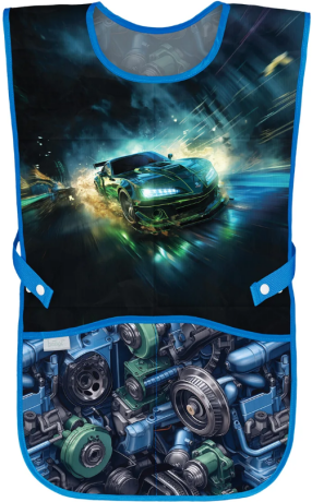 Dětská zástěra Závodní auto - 