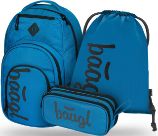 3 SET Coolmate Ocean Blue: batoh, penál, sáček - Neuveden