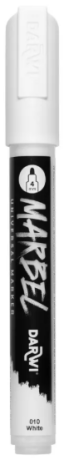 Akrylový marker Marbel 4mm – 010 White - 
