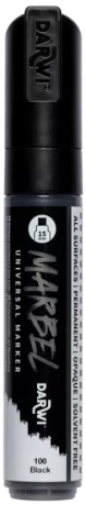 Akrylový marker Marbel 15mm – 100 Black - 