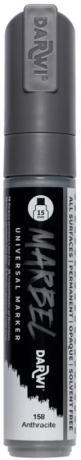 Akrylový marker Marbel 15mm – 158 Anthracite - 