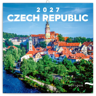 Kalendář 2027 poznámkový: Česká republika 2027, 20 x 20 cm - 