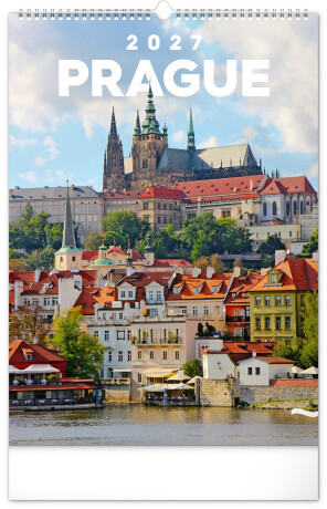 Kalendář 2027 nástěnný: Praha, 33 x 46 cm - 